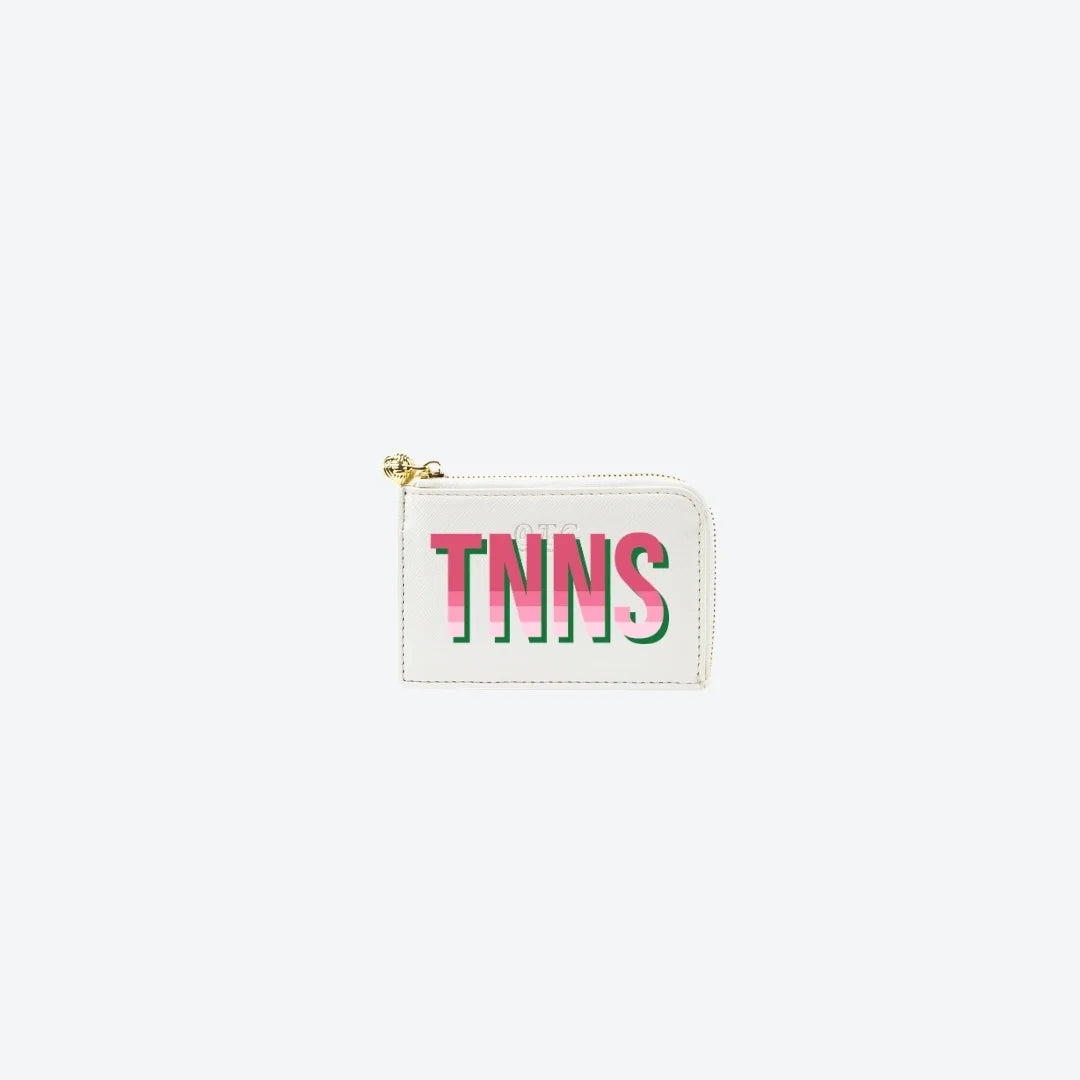 Card Case White TNNS, front view