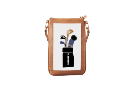 #1 Nudie Tan Fore Crossbody Wristlet