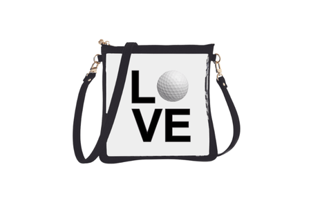 #6 Double Nudie Black Golf Love Crossbody