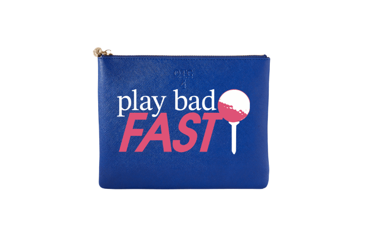 #4 Navy Play Bad Fast Pouch