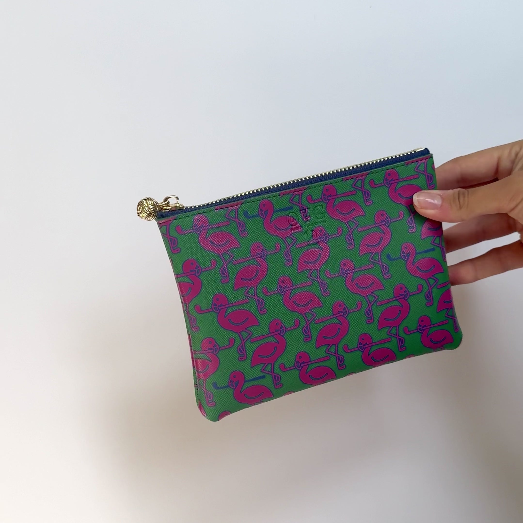 Load video: #2 Kate Flamingo Pouch