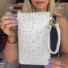 #1 Nicole Dot Gold Crossbody Wristlet